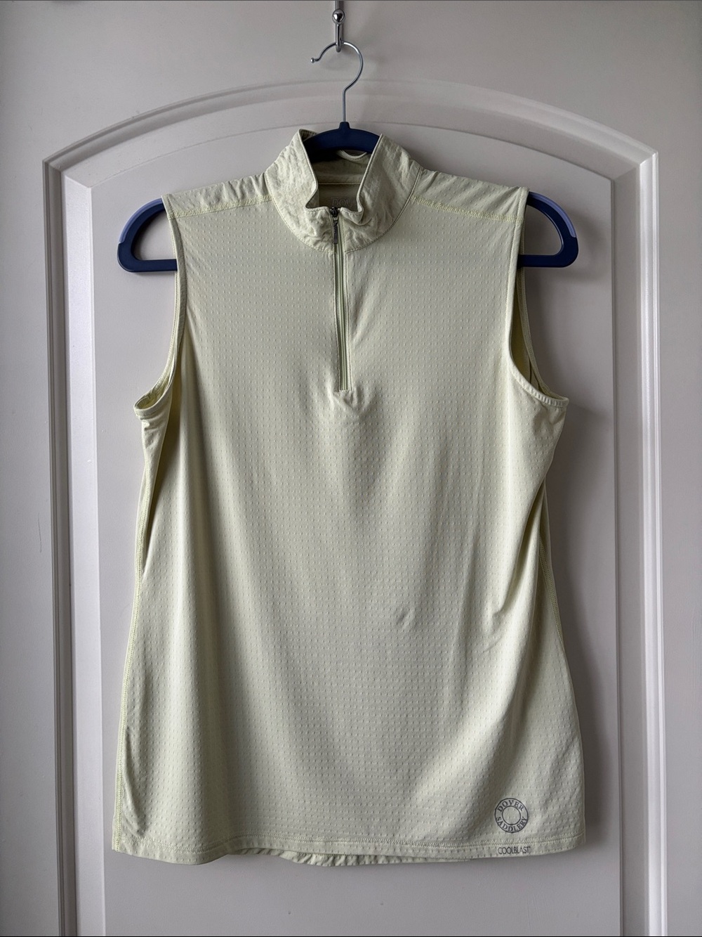 Dover Saddlery Coolblast 100 Ladies’ Sleeveless Quarter Zip Top- Lime